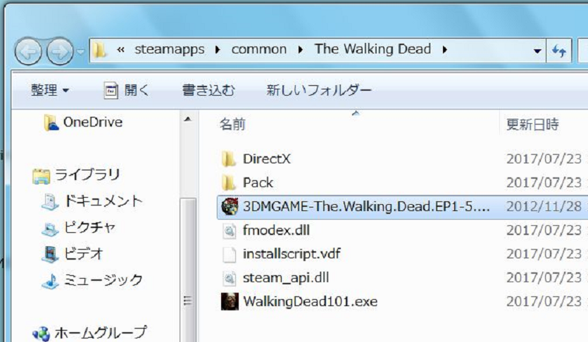 The Walking Dead 日本語化 Steam版