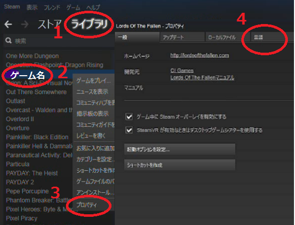 Lords Of The Fallen 日本語化 Steam版